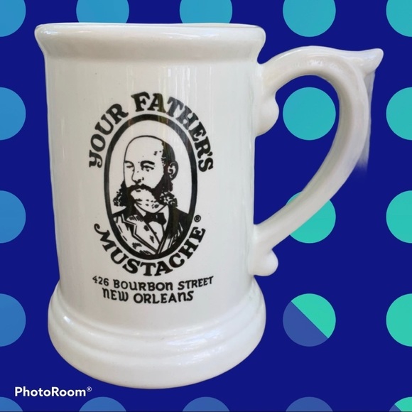 Vintage New Orleans Mustache Mug COOL!